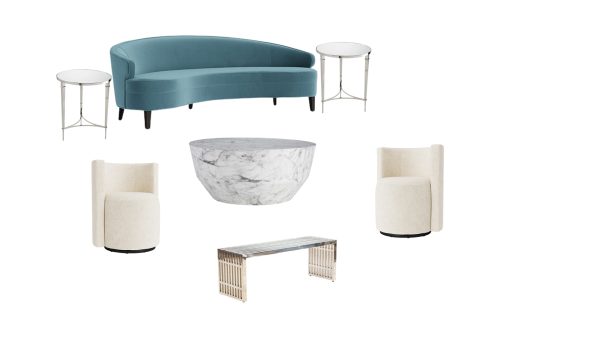 Edie Sofa - French Blue Edie Sofa - French Blue