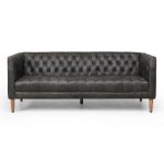 Cristobal Sofa - Washed Black Leather