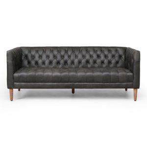 Cristobal Sofa - Washed Black Leather