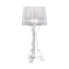 Baroque Table Lamp - Clear 31"