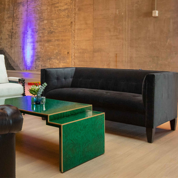 Draper Loveseat - Black 68" Draper Loveseat - Black 68"