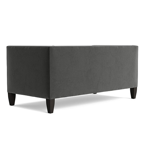 Draper Loveseat - Black 68"