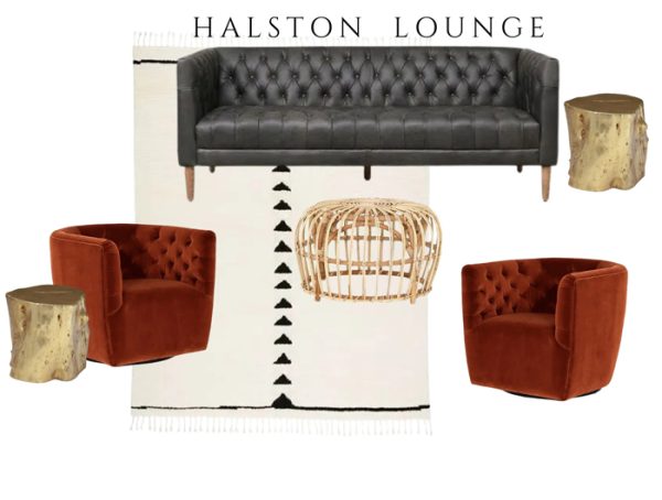 Cristobal Sofa - Washed Black Leather Cristobal Sofa - Washed Black Leather