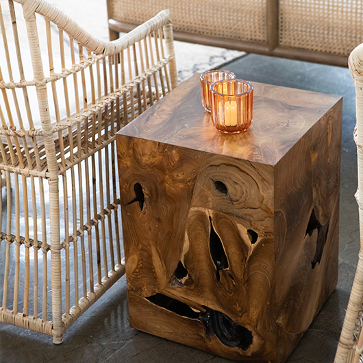 Teak Root Side Table