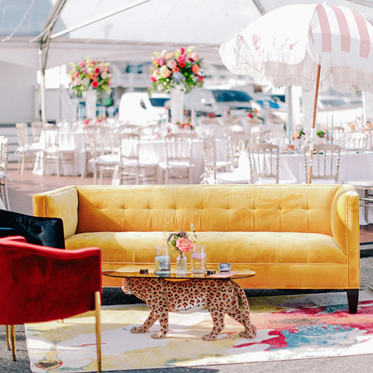 Draper Sofa - Persian Yellow