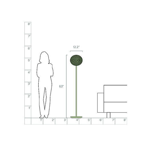 Radiant Floor Lamp- 63" (2)