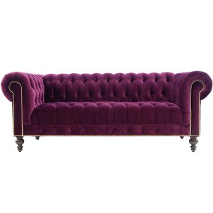 Amethyst Velvet Chesterfield
