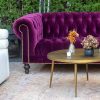 Amethyst Velvet Chesterfield
