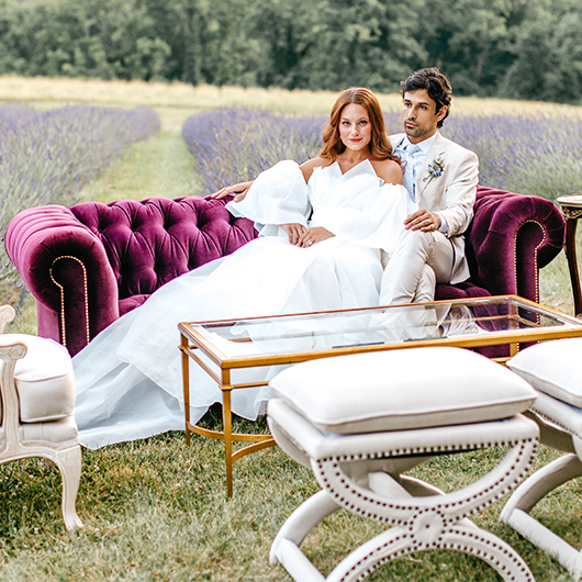 Amethyst Velvet Chesterfield