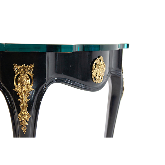 Vintage Gold Medallion End Table (1)