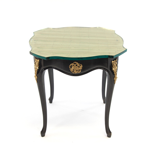 Vintage Gold Medallion End Table (1)