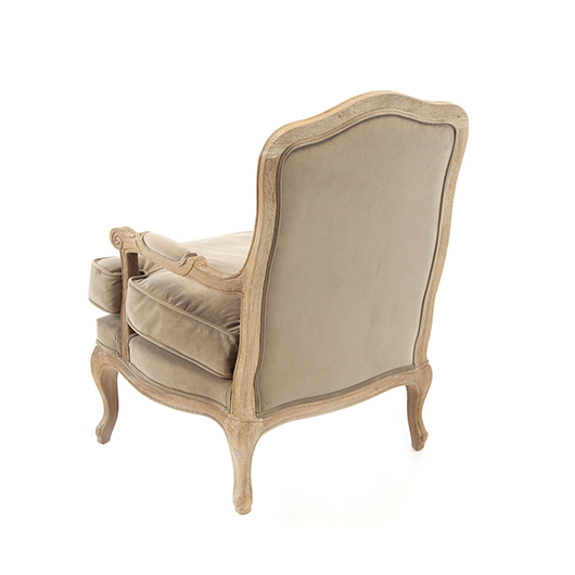 Belleville Bergere Chair - Rich Taupe
