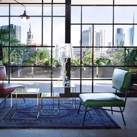 Baroque Table Lamp - Clear 31"