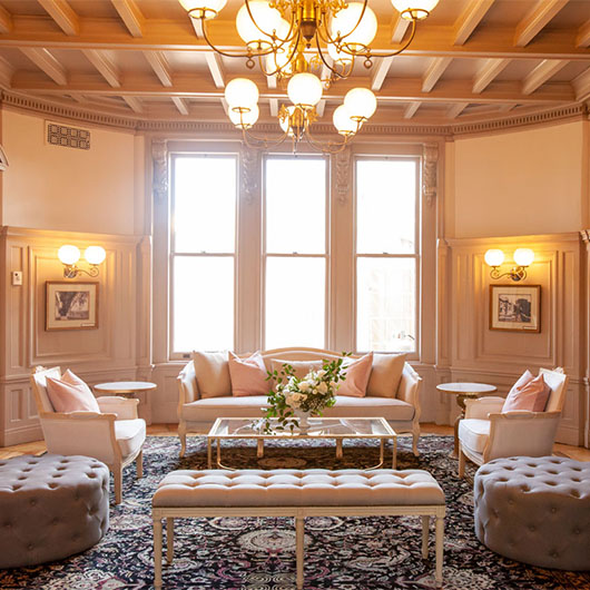 Tufted Ottoman - Grey Linen - 34" Tufted Ottoman - Grey Linen - 34"