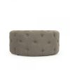 Tufted Ottoman - Grey Linen - 34" Tufted Ottoman - Grey Linen - 34"