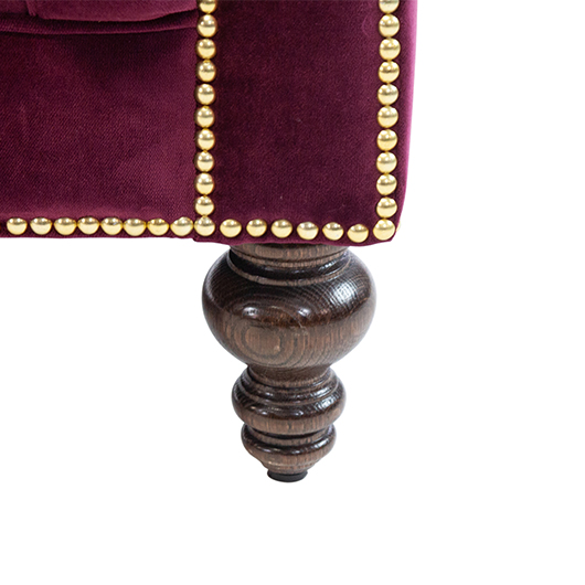 Amethyst Velvet Chesterfield