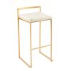 Jasper Bar Stool - White