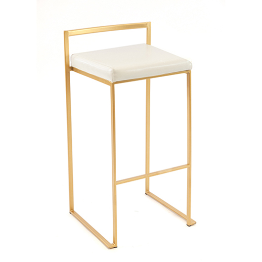 Jasper Bar Stool - White