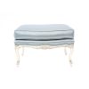 Vintage Blue Satin Ottoman 29" Vintage Blue Satin Ottoman 29"