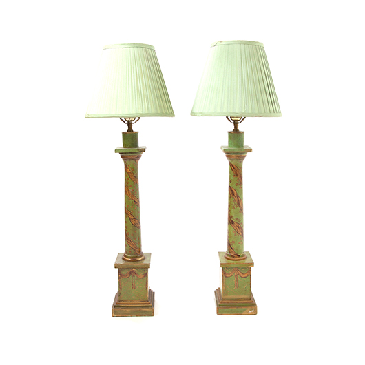 Vintage Green Banner Lamp (2)
