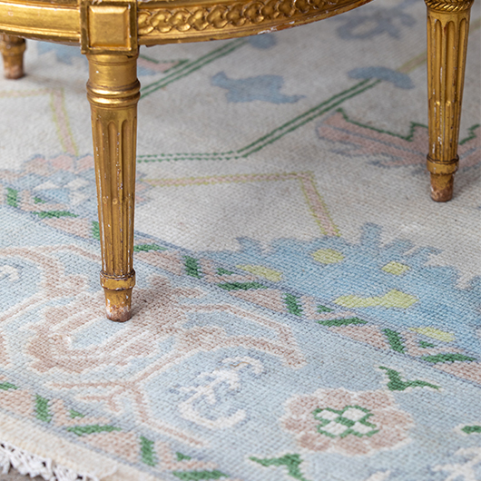 Vintage Mirror Top Gilt Coffee Table (1)