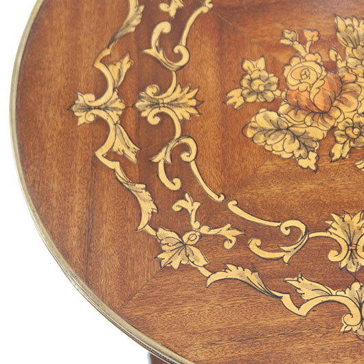 Vintage Brass Gallery Tables (2)