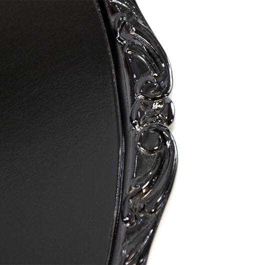 Vintage Ebony Pie Crust Table (3)