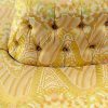 Vintage Yellow Brocade Sofa (1)