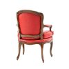 Antique Red Leather Louis Armchair (2) Antique Red Leather Louis Armchair (2)