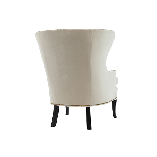 Wingback Chair - Parchment Velvet Wingback Chair - Parchment Velvet