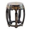 Vintage Lacquered Garden Stool (2) Vintage Lacquered Garden Stool (2)
