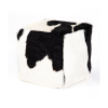 Cow Hide Pouf Ottoman 18"