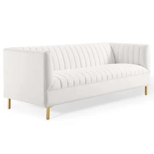 Delano Sofa - White 77"