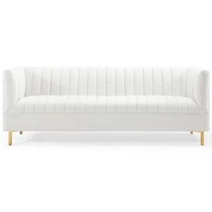 Delano Sofa - White 77"