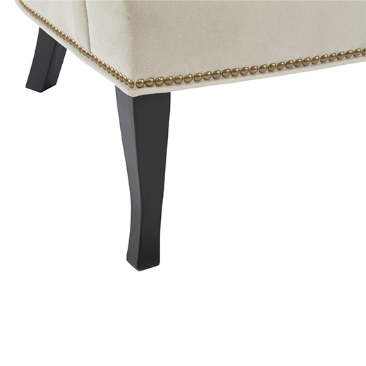 Wingback Chair - Parchment Velvet Wingback Chair - Parchment Velvet