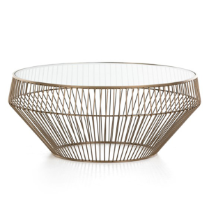 Atomic Coffee Table - Brass