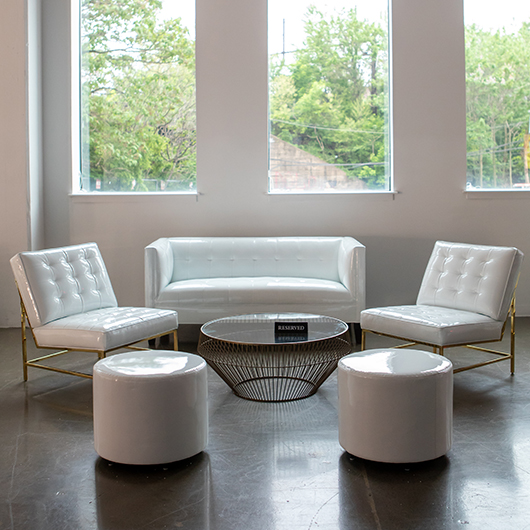 Atomic Coffee Table - Brass