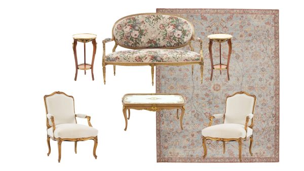 Antique Salon Sofa (2)