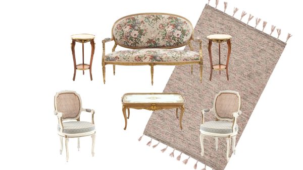 Antique Salon Sofa (2)