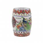 Vintage Peacock Garden Stool (6)