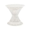 Vintage Peacock Side Table - White (1)