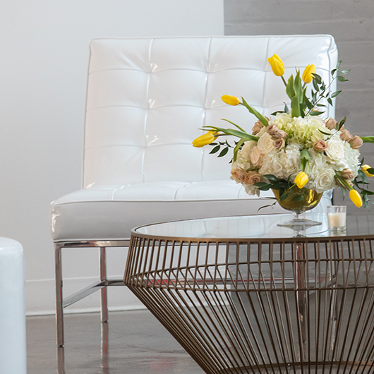 Milan Chair - White Patent Leather | Silver Milan Chair - White Patent Leather | Silver