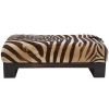 Vintage Zebra Ottoman 51" (1) Vintage Zebra Ottoman 51" (1)