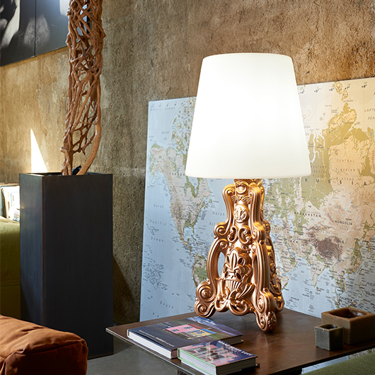 White Verona Lamp 36"h