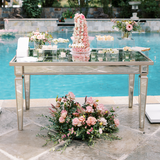 White Verona Lamp 36"h