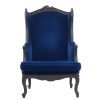 Vintage Gramercy Wingback Chair - Blue (4) Vintage Gramercy Wingback Chair - Blue (4)