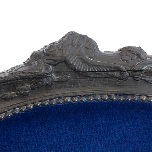 Vintage Gramercy Wingback Chair - Blue (4) Vintage Gramercy Wingback Chair - Blue (4)