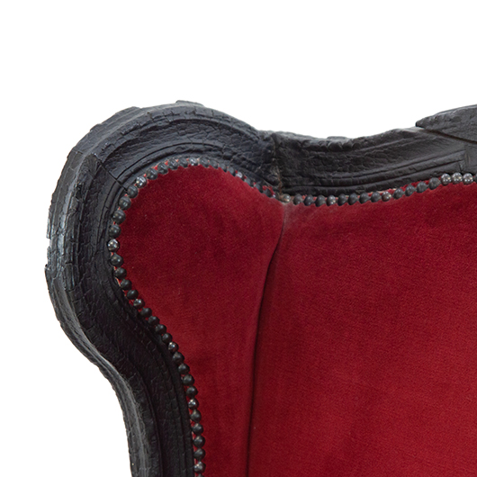 Vintage Gramercy Wingback Chair - Red (10)