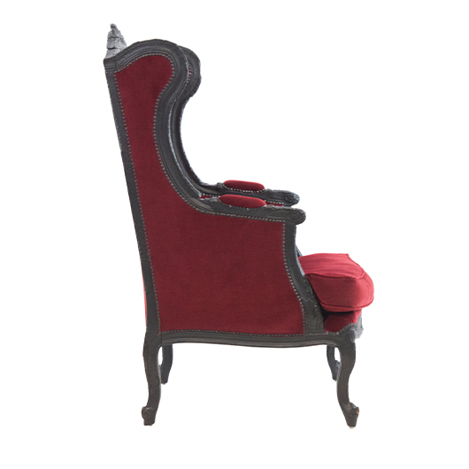 Vintage Gramercy Wingback Chair - Red (10)
