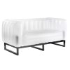 Gallery Loveseat - Frosted White - LED